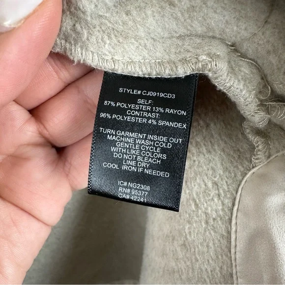 SANCTUARY Oversize Bedford Shacket Toasted Marshmallow Jacket Crafted & Tailored - Picture 11 of 11